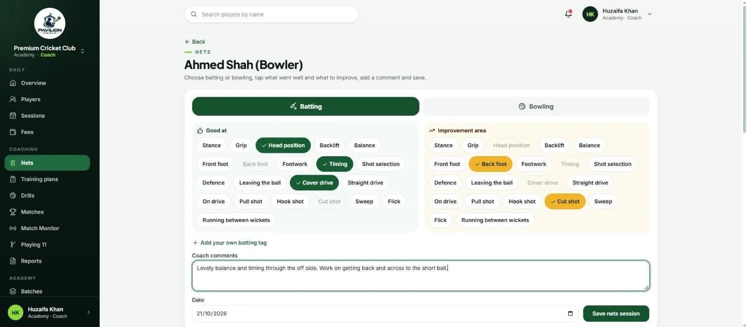 Pavilion Coach screenshot
